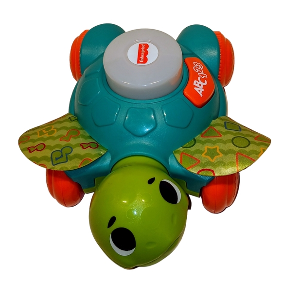 fisher-price ABC-123 LINKIMALS Sit-to-Crawl Light-up Singing Musical Sea Turtle - Picture 3 of 8